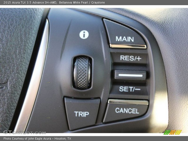 Bellanova White Pearl / Graystone 2015 Acura TLX 3.5 Advance SH-AWD