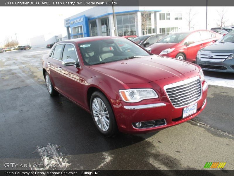 Deep Cherry Red Crystal Pearl / Black 2014 Chrysler 300 C AWD