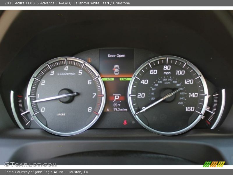 Bellanova White Pearl / Graystone 2015 Acura TLX 3.5 Advance SH-AWD