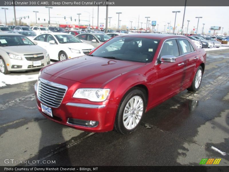 Deep Cherry Red Crystal Pearl / Black 2014 Chrysler 300 C AWD