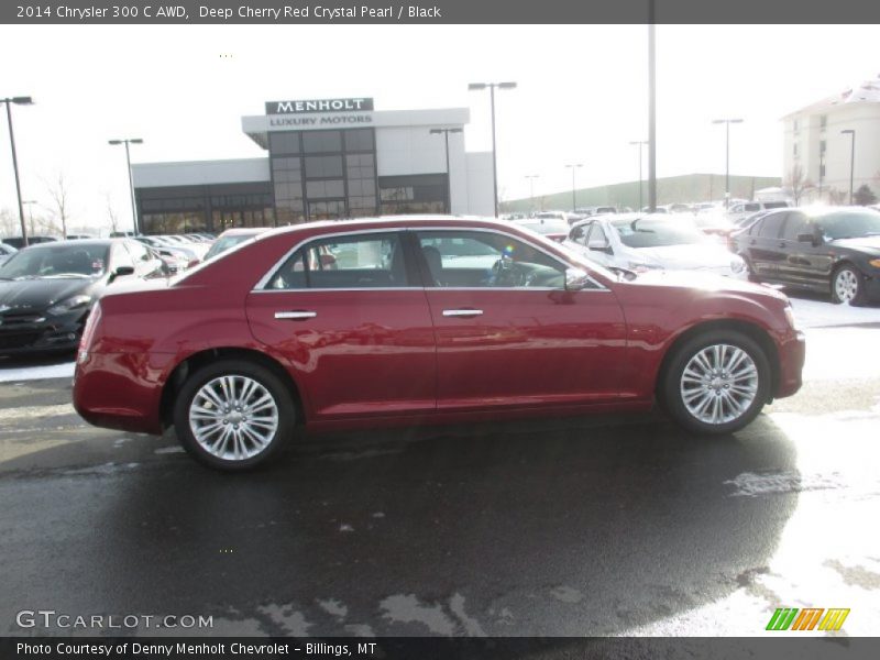 Deep Cherry Red Crystal Pearl / Black 2014 Chrysler 300 C AWD