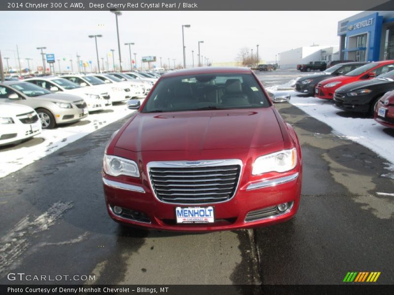 Deep Cherry Red Crystal Pearl / Black 2014 Chrysler 300 C AWD