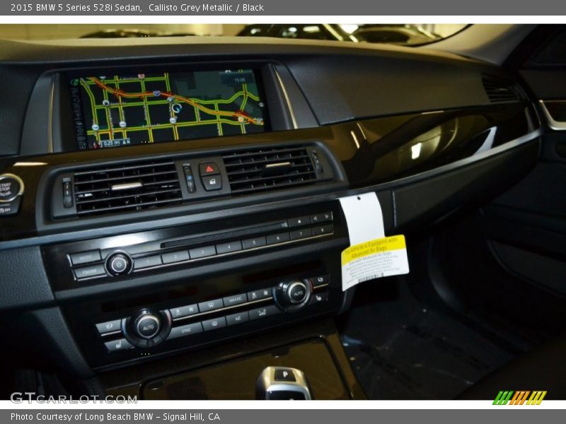 Callisto Grey Metallic / Black 2015 BMW 5 Series 528i Sedan