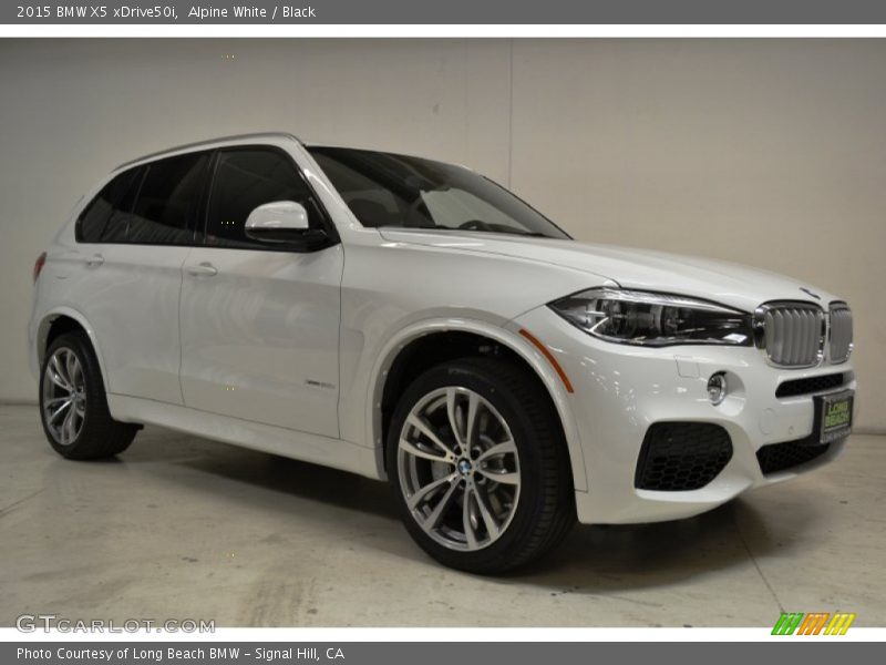 Alpine White / Black 2015 BMW X5 xDrive50i