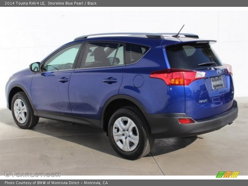 Shoreline Blue Pearl / Black 2014 Toyota RAV4 LE