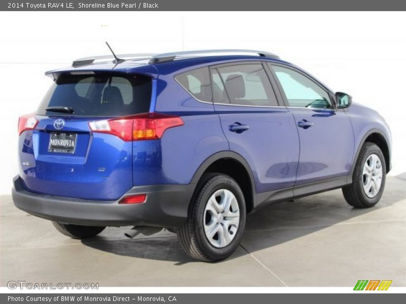 Shoreline Blue Pearl / Black 2014 Toyota RAV4 LE