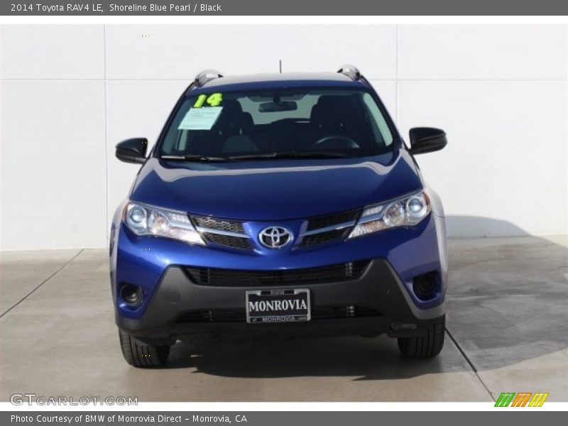 Shoreline Blue Pearl / Black 2014 Toyota RAV4 LE