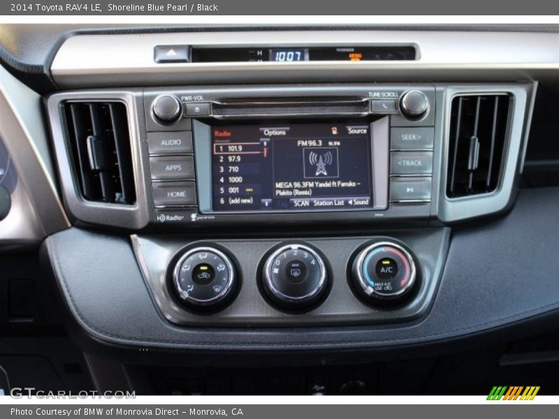 Controls of 2014 RAV4 LE