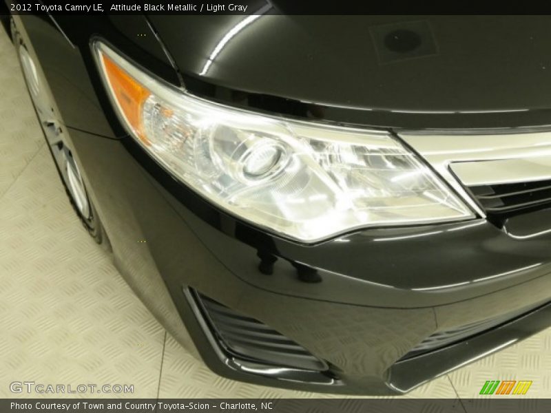 Attitude Black Metallic / Light Gray 2012 Toyota Camry LE