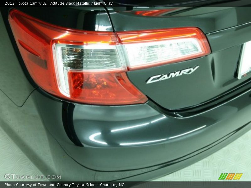 Attitude Black Metallic / Light Gray 2012 Toyota Camry LE