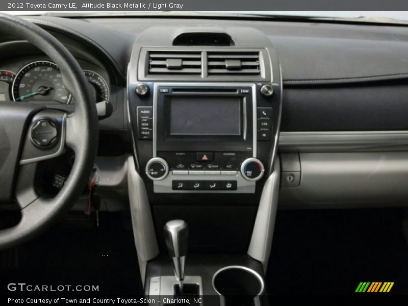 Attitude Black Metallic / Light Gray 2012 Toyota Camry LE