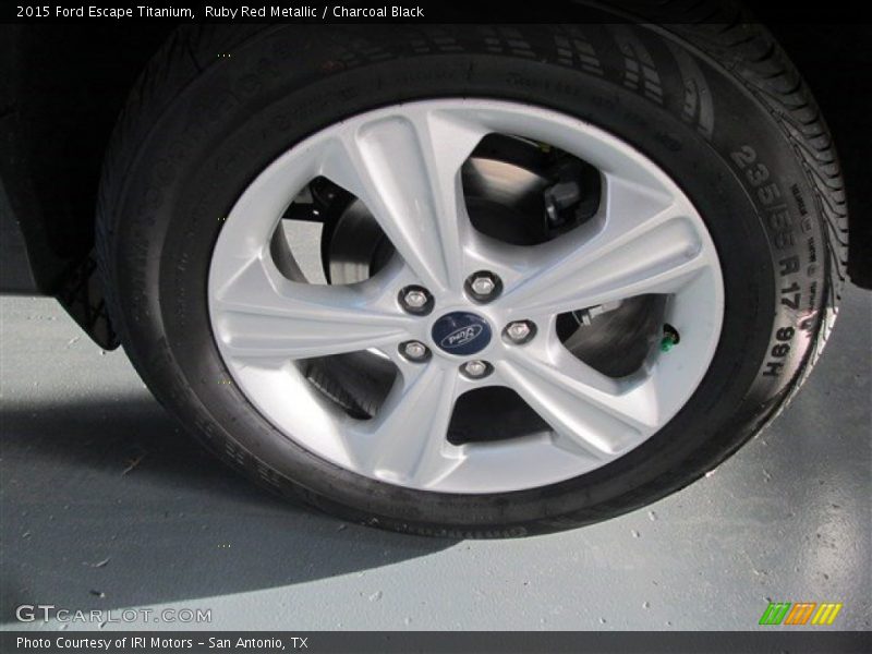 Ruby Red Metallic / Charcoal Black 2015 Ford Escape Titanium