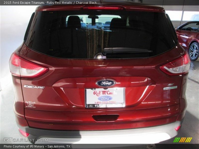 Ruby Red Metallic / Charcoal Black 2015 Ford Escape Titanium