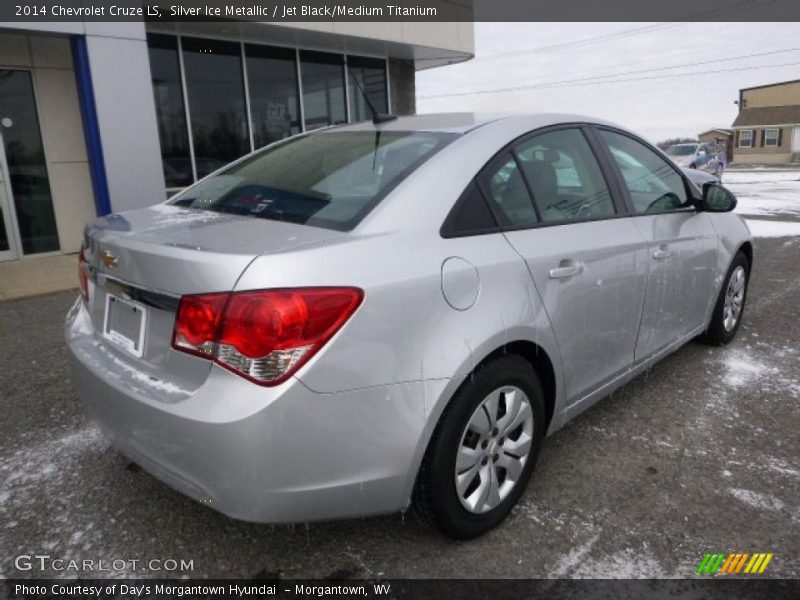 Silver Ice Metallic / Jet Black/Medium Titanium 2014 Chevrolet Cruze LS