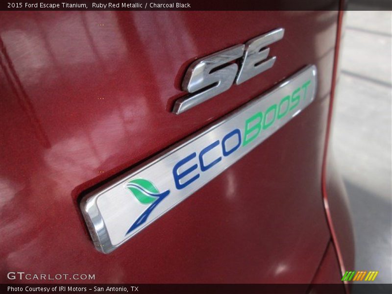 Ruby Red Metallic / Charcoal Black 2015 Ford Escape Titanium