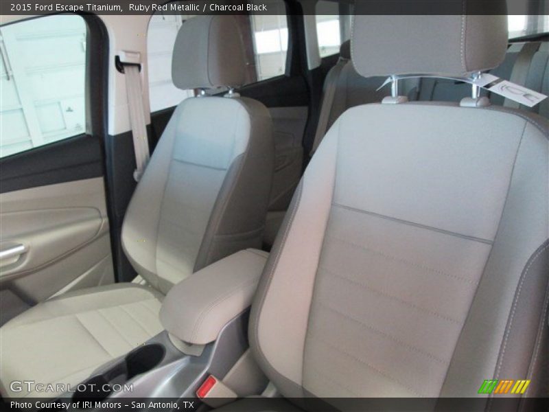 Ruby Red Metallic / Charcoal Black 2015 Ford Escape Titanium