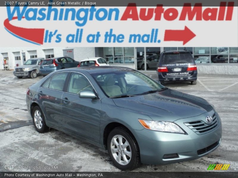 Aloe Green Metallic / Bisque 2007 Toyota Camry LE