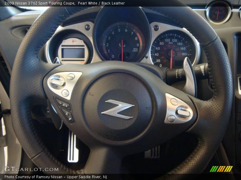 Pearl White / Black Leather 2009 Nissan 370Z Sport Touring Coupe
