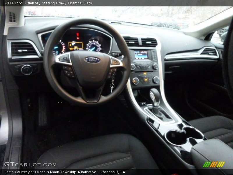 Sterling Gray / Charcoal Black 2014 Ford Fusion SE