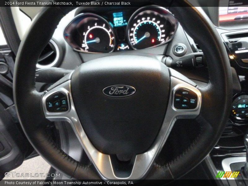 Tuxedo Black / Charcoal Black 2014 Ford Fiesta Titanium Hatchback