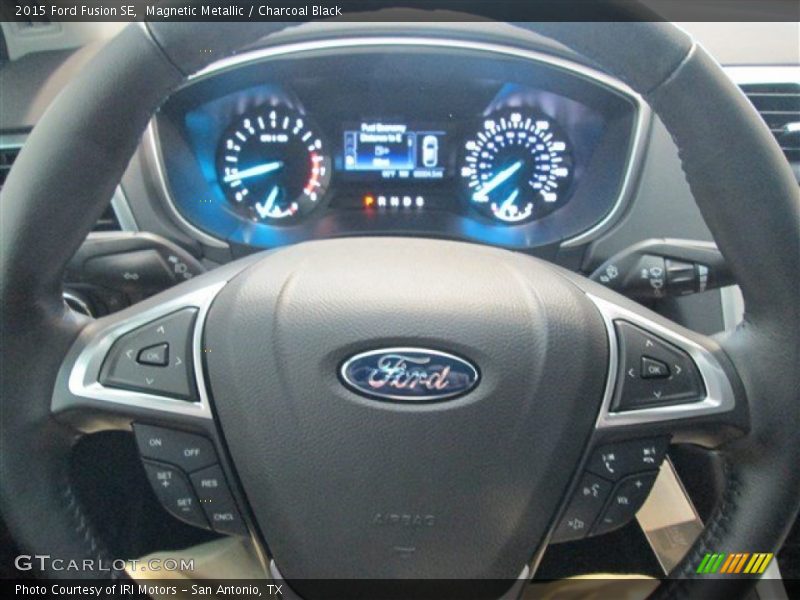 Magnetic Metallic / Charcoal Black 2015 Ford Fusion SE