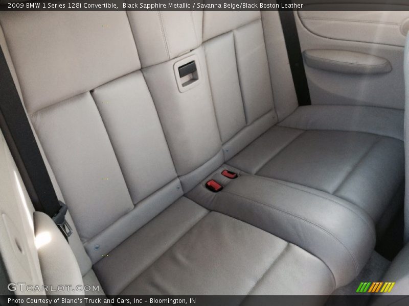 Black Sapphire Metallic / Savanna Beige/Black Boston Leather 2009 BMW 1 Series 128i Convertible