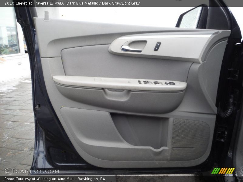 Dark Blue Metallic / Dark Gray/Light Gray 2010 Chevrolet Traverse LS AWD