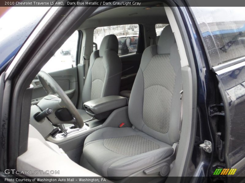 Dark Blue Metallic / Dark Gray/Light Gray 2010 Chevrolet Traverse LS AWD