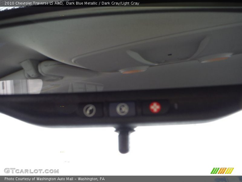 Dark Blue Metallic / Dark Gray/Light Gray 2010 Chevrolet Traverse LS AWD