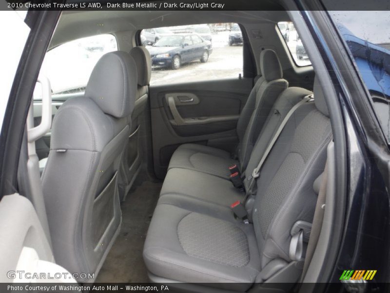 Dark Blue Metallic / Dark Gray/Light Gray 2010 Chevrolet Traverse LS AWD
