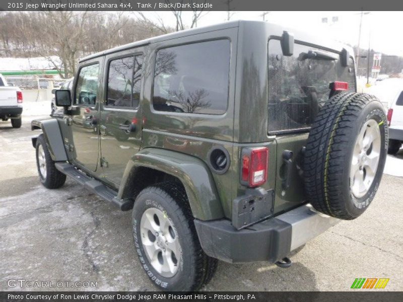 Tank / Black/Dark Saddle 2015 Jeep Wrangler Unlimited Sahara 4x4