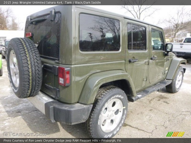 Tank / Black/Dark Saddle 2015 Jeep Wrangler Unlimited Sahara 4x4