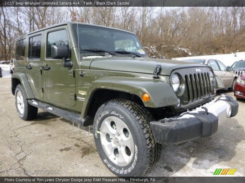 Front 3/4 View of 2015 Wrangler Unlimited Sahara 4x4