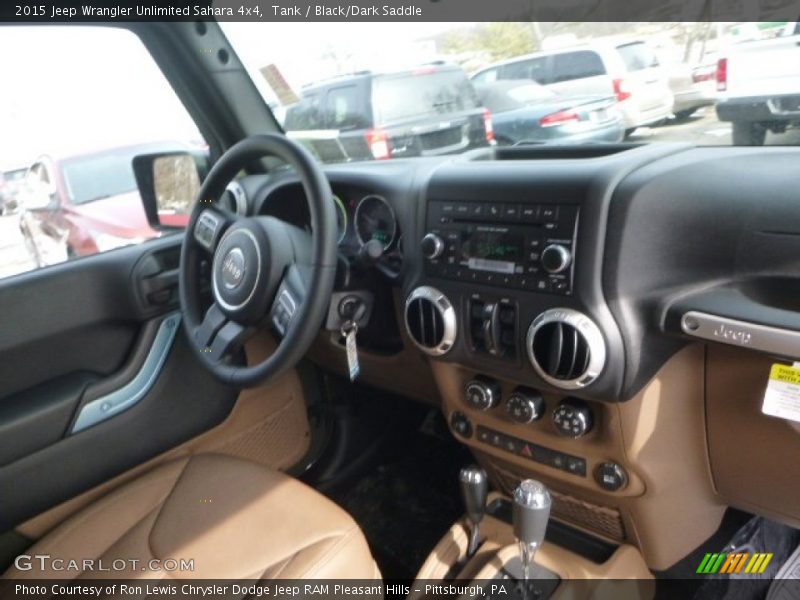 Tank / Black/Dark Saddle 2015 Jeep Wrangler Unlimited Sahara 4x4