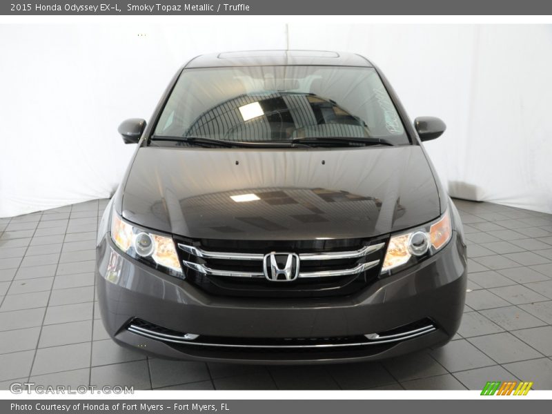 Smoky Topaz Metallic / Truffle 2015 Honda Odyssey EX-L