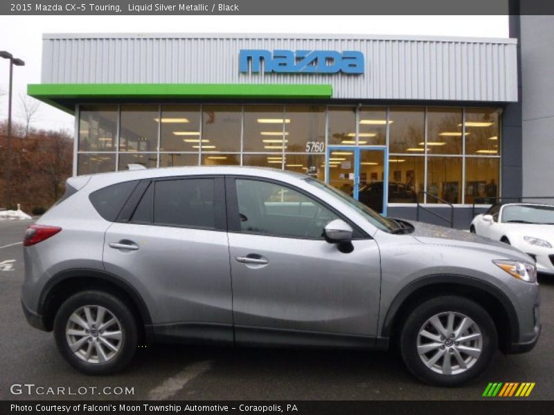 Liquid Silver Metallic / Black 2015 Mazda CX-5 Touring