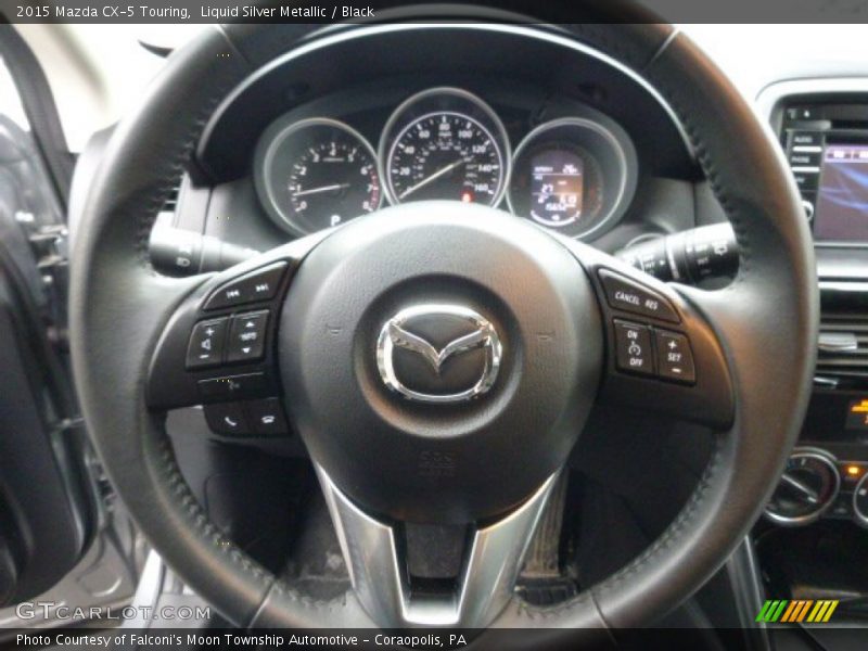 Liquid Silver Metallic / Black 2015 Mazda CX-5 Touring