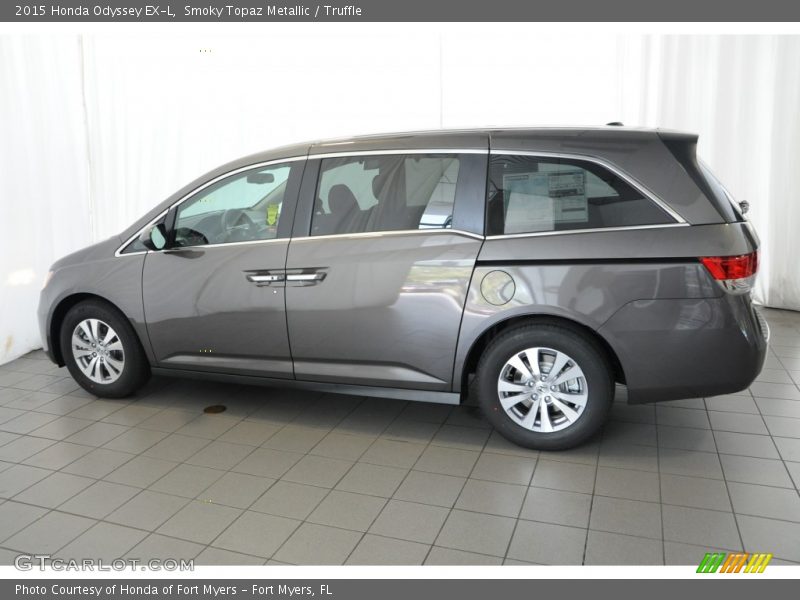 Smoky Topaz Metallic / Truffle 2015 Honda Odyssey EX-L