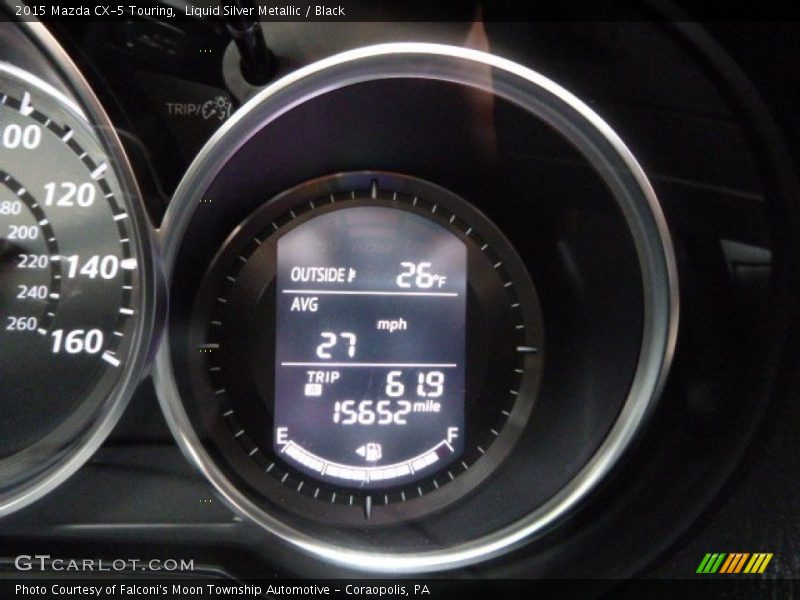 Liquid Silver Metallic / Black 2015 Mazda CX-5 Touring