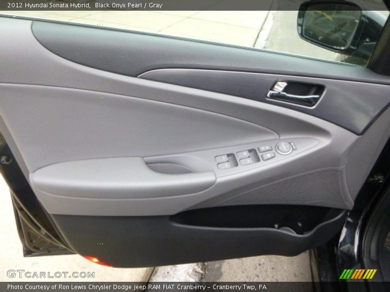 Black Onyx Pearl / Gray 2012 Hyundai Sonata Hybrid