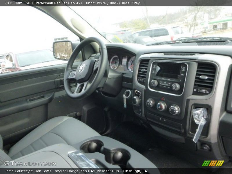  2015 1500 Tradesman Regular Cab 4x4 Black/Diesel Gray Interior