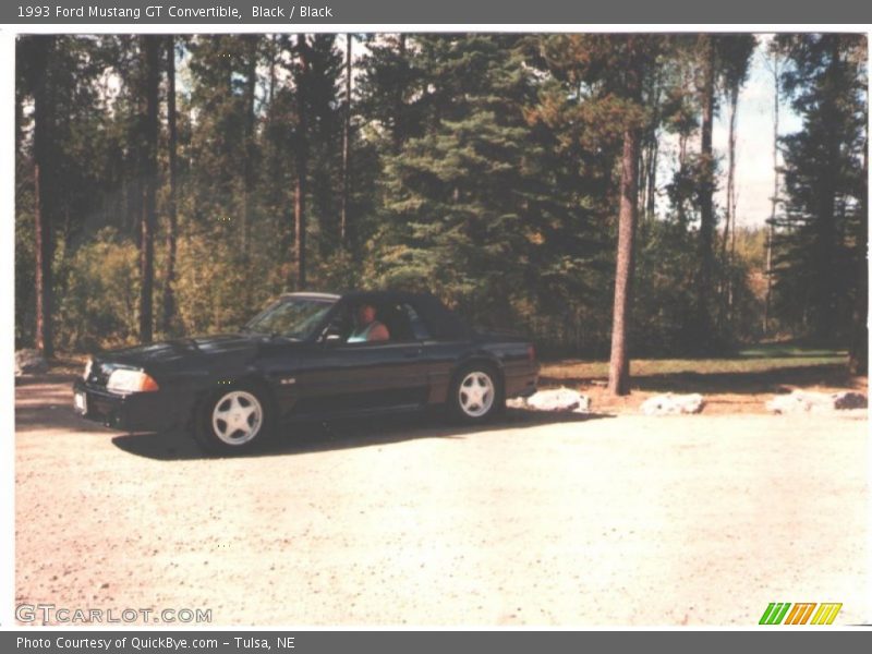 Black / Black 1993 Ford Mustang GT Convertible