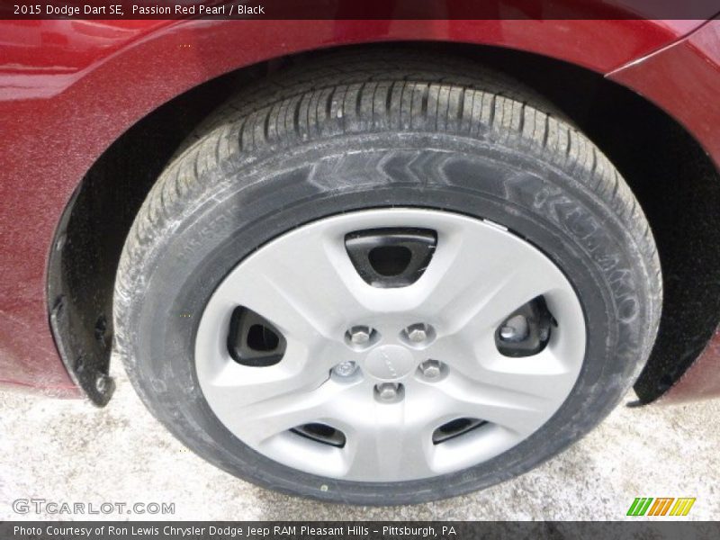 Passion Red Pearl / Black 2015 Dodge Dart SE