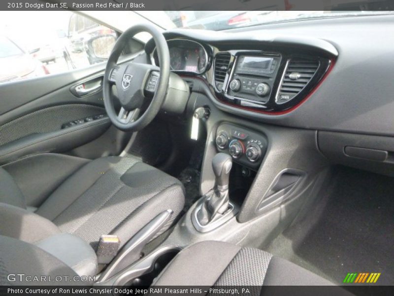 Passion Red Pearl / Black 2015 Dodge Dart SE