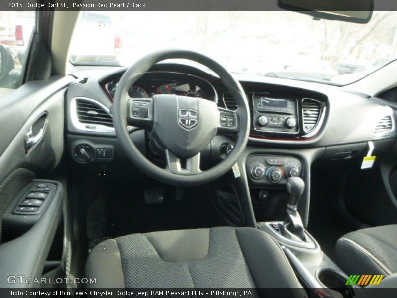Passion Red Pearl / Black 2015 Dodge Dart SE
