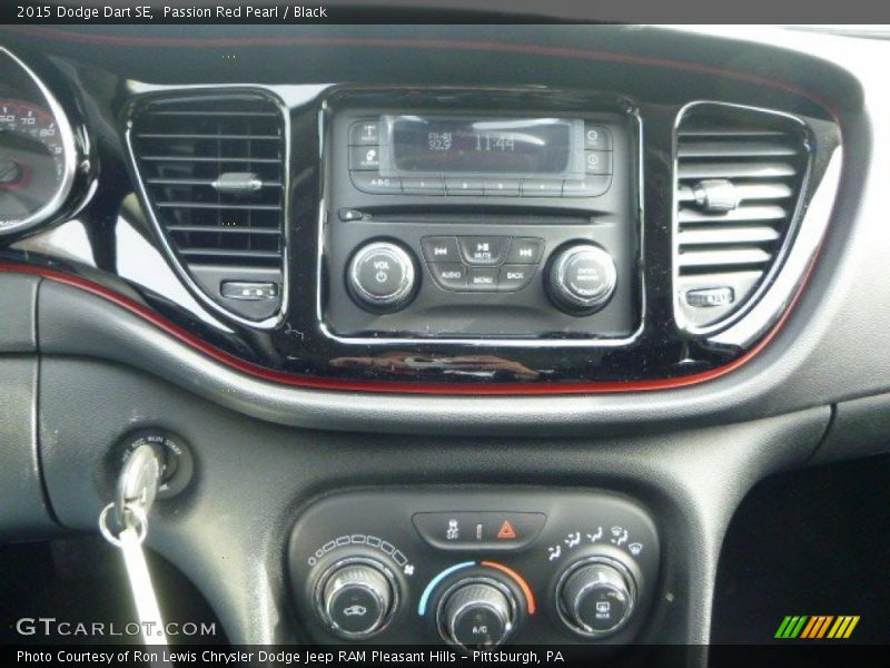 Passion Red Pearl / Black 2015 Dodge Dart SE