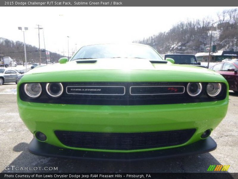 Sublime Green Pearl / Black 2015 Dodge Challenger R/T Scat Pack
