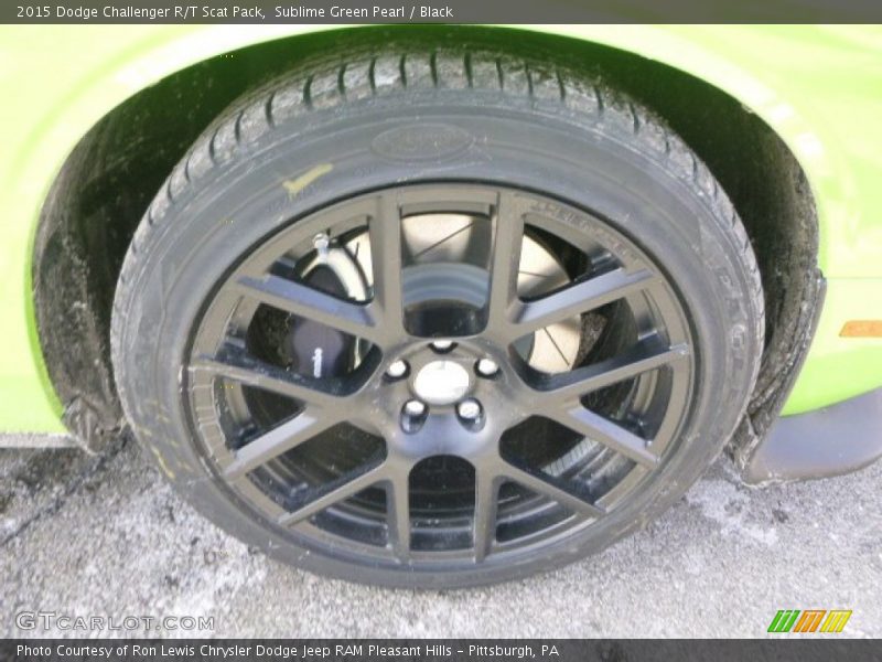 Sublime Green Pearl / Black 2015 Dodge Challenger R/T Scat Pack