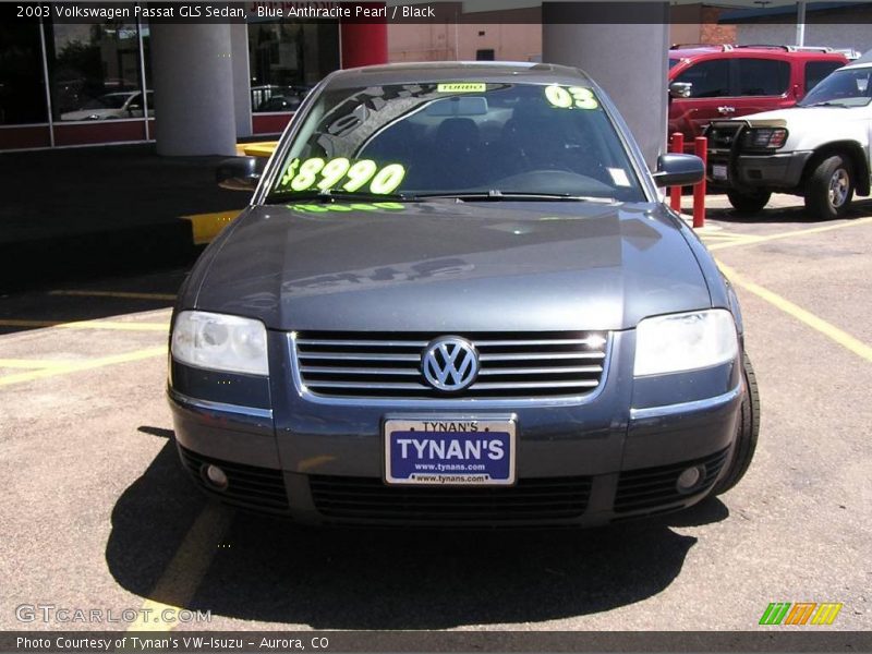 Blue Anthracite Pearl / Black 2003 Volkswagen Passat GLS Sedan