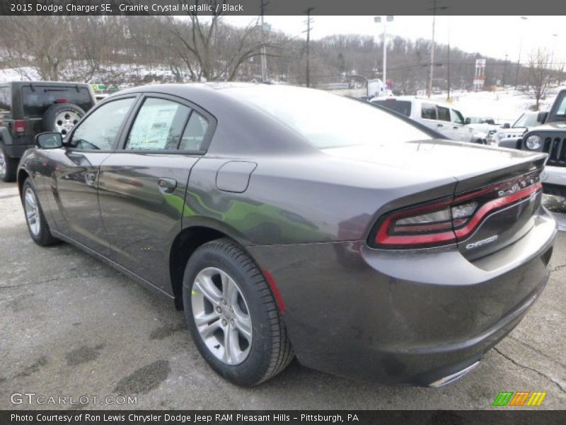 Granite Crystal Metallic / Black 2015 Dodge Charger SE